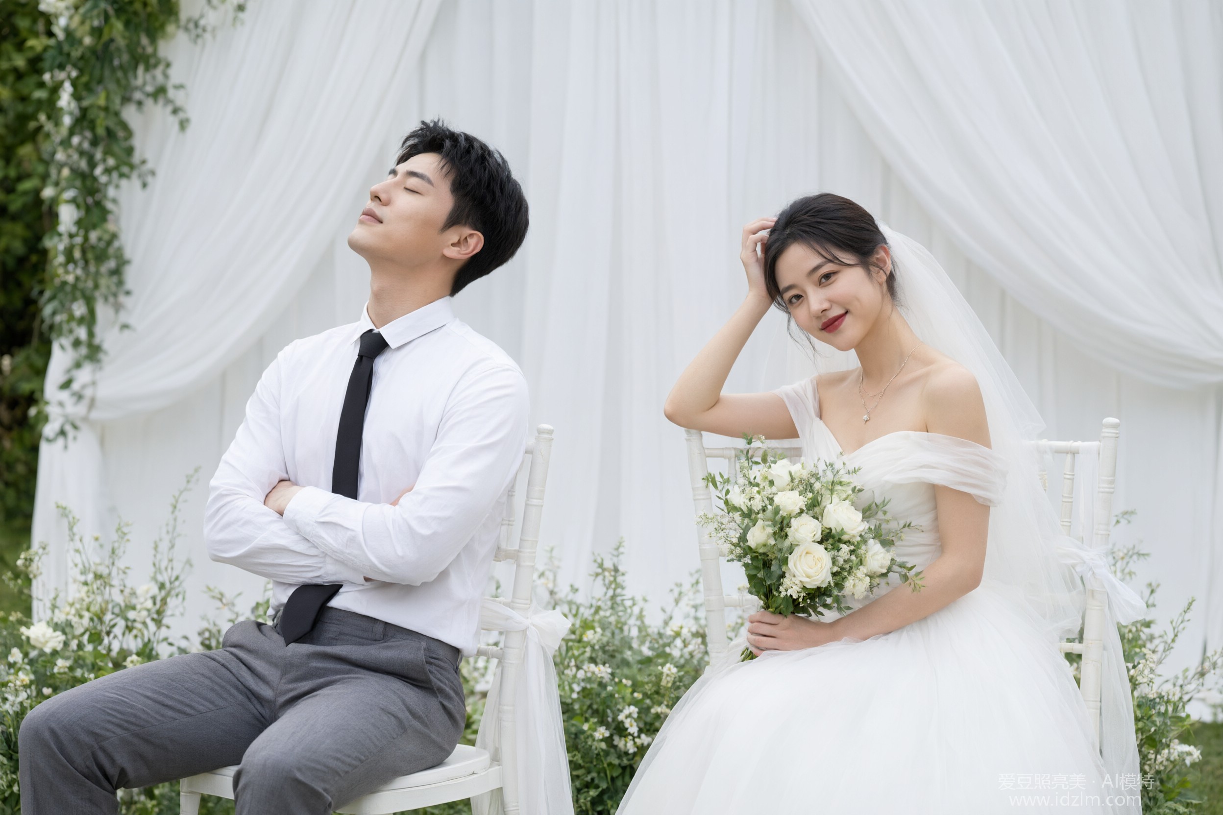 清新婚纱照