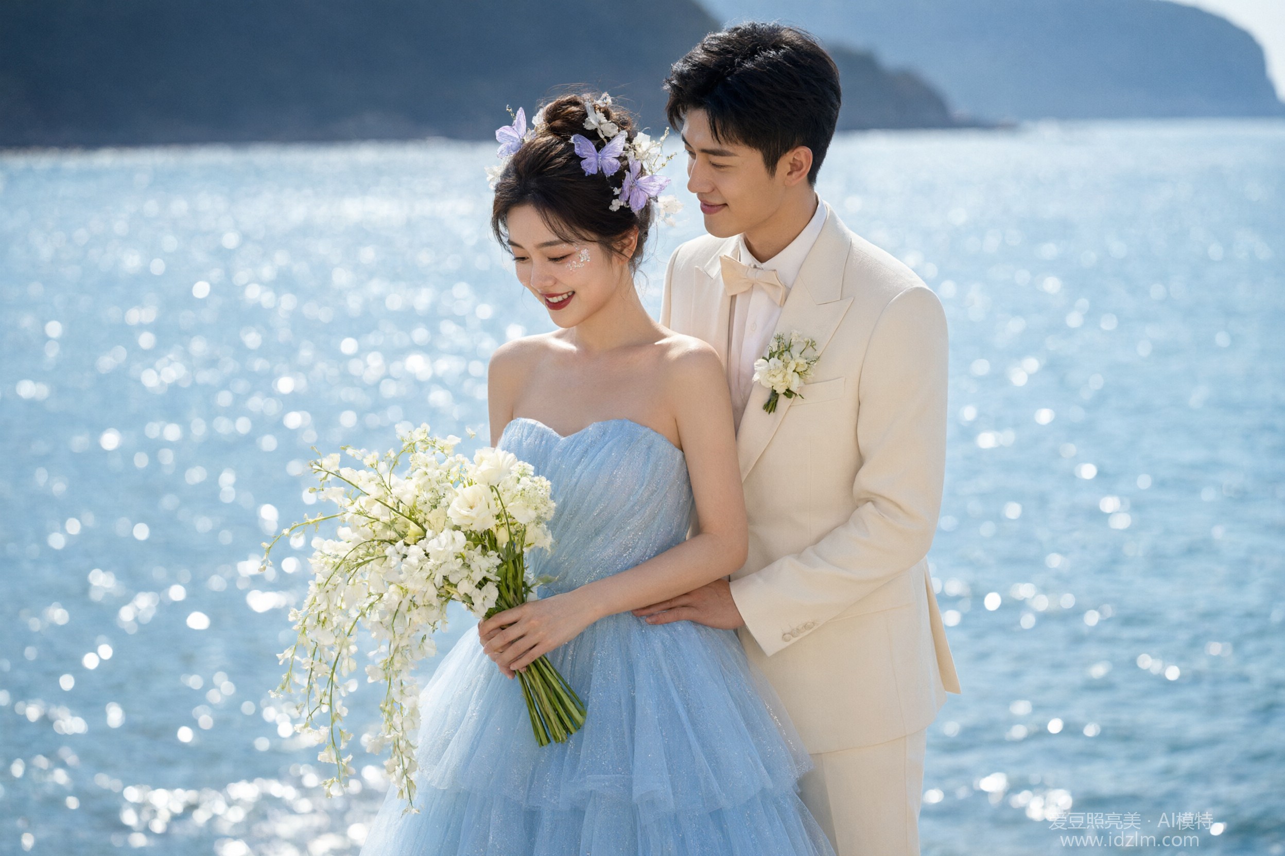 海边婚纱照