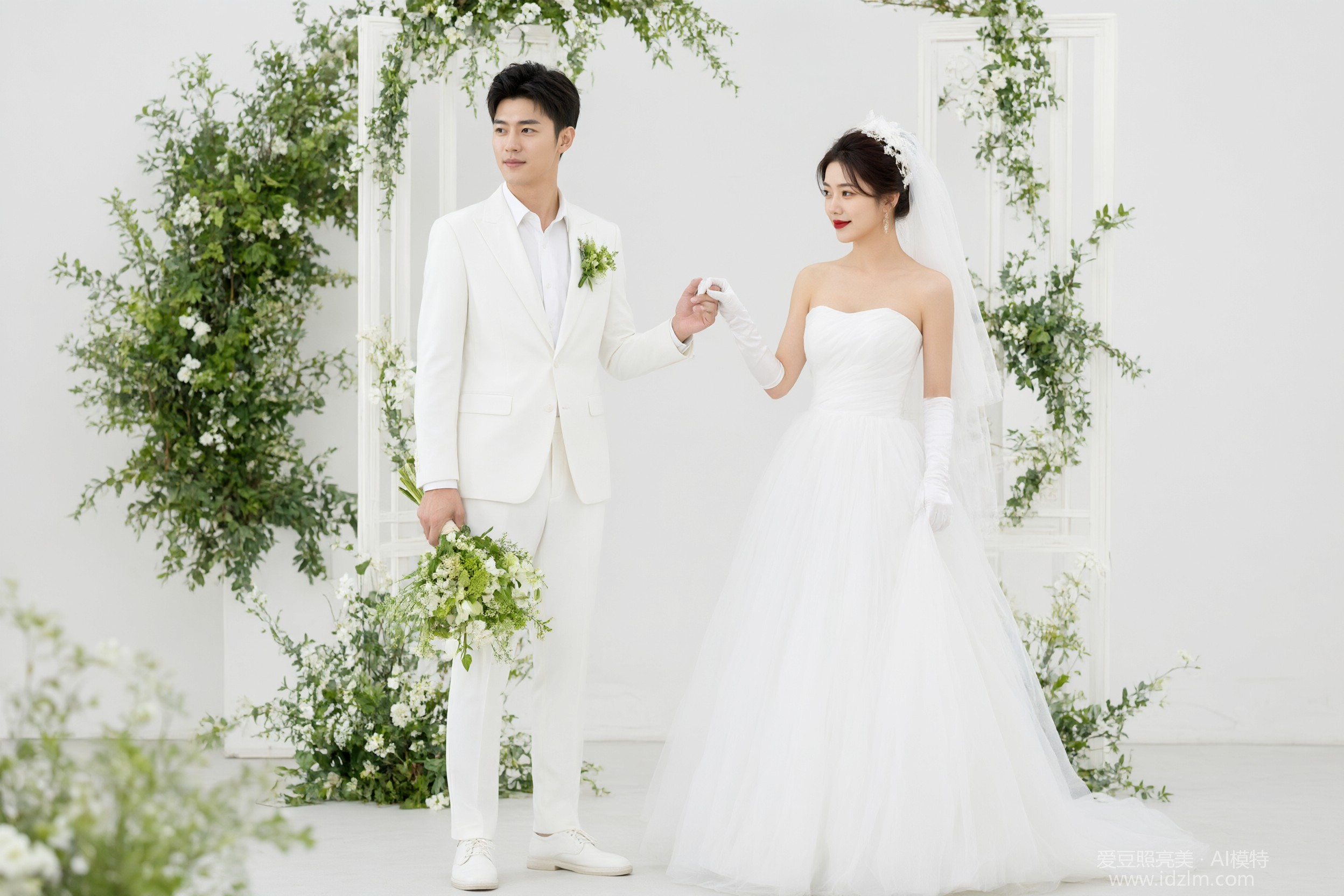 清新婚纱照