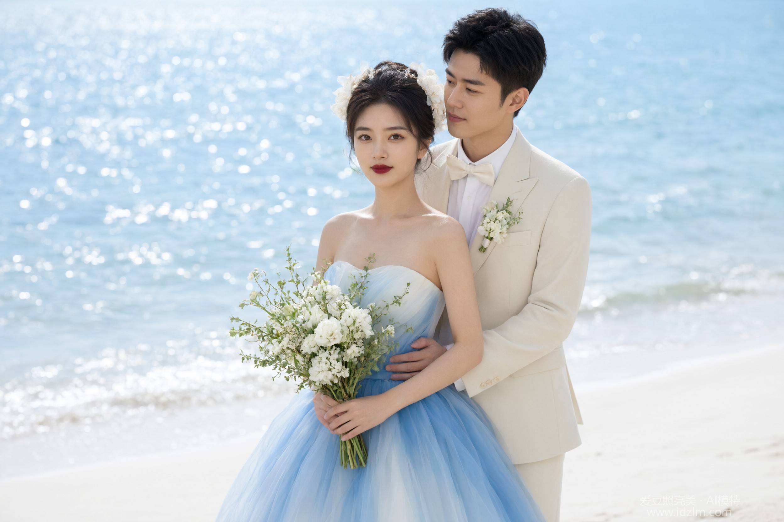 海边婚纱照