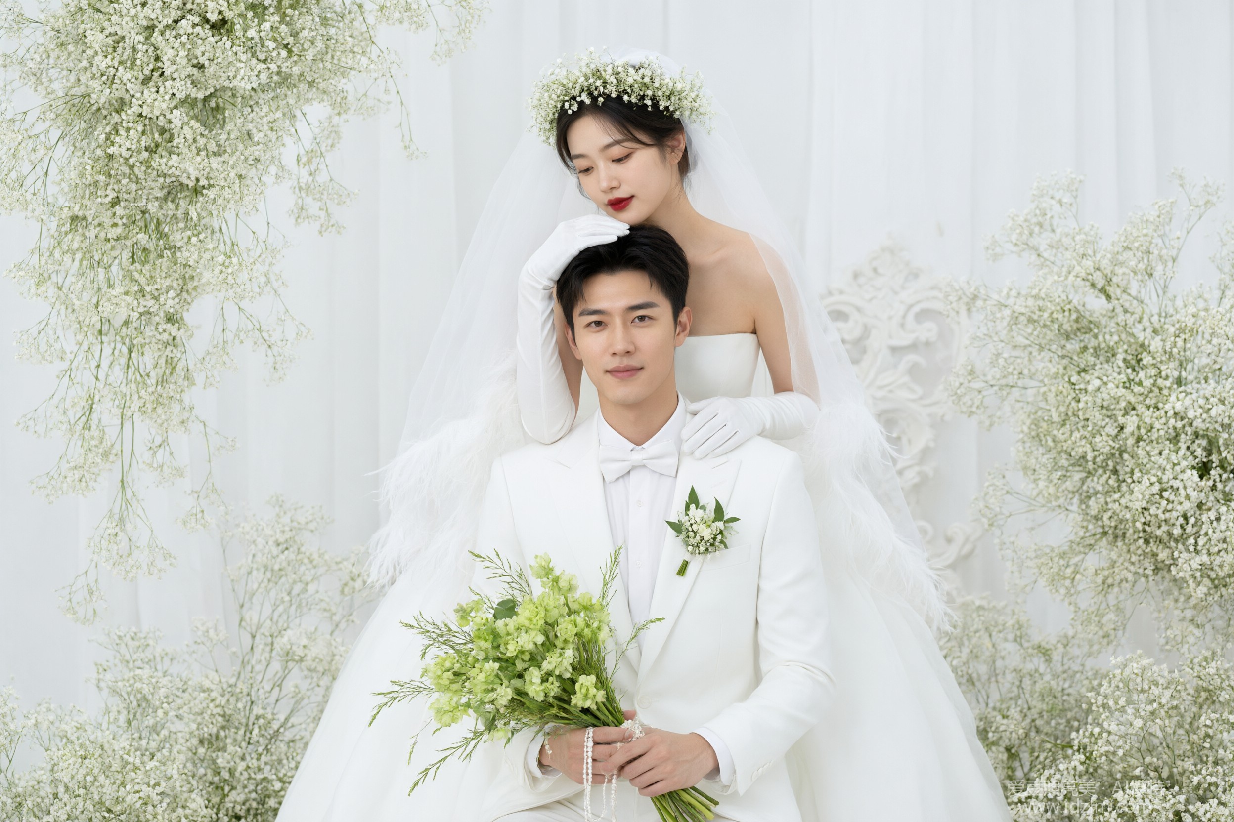 纯白婚照