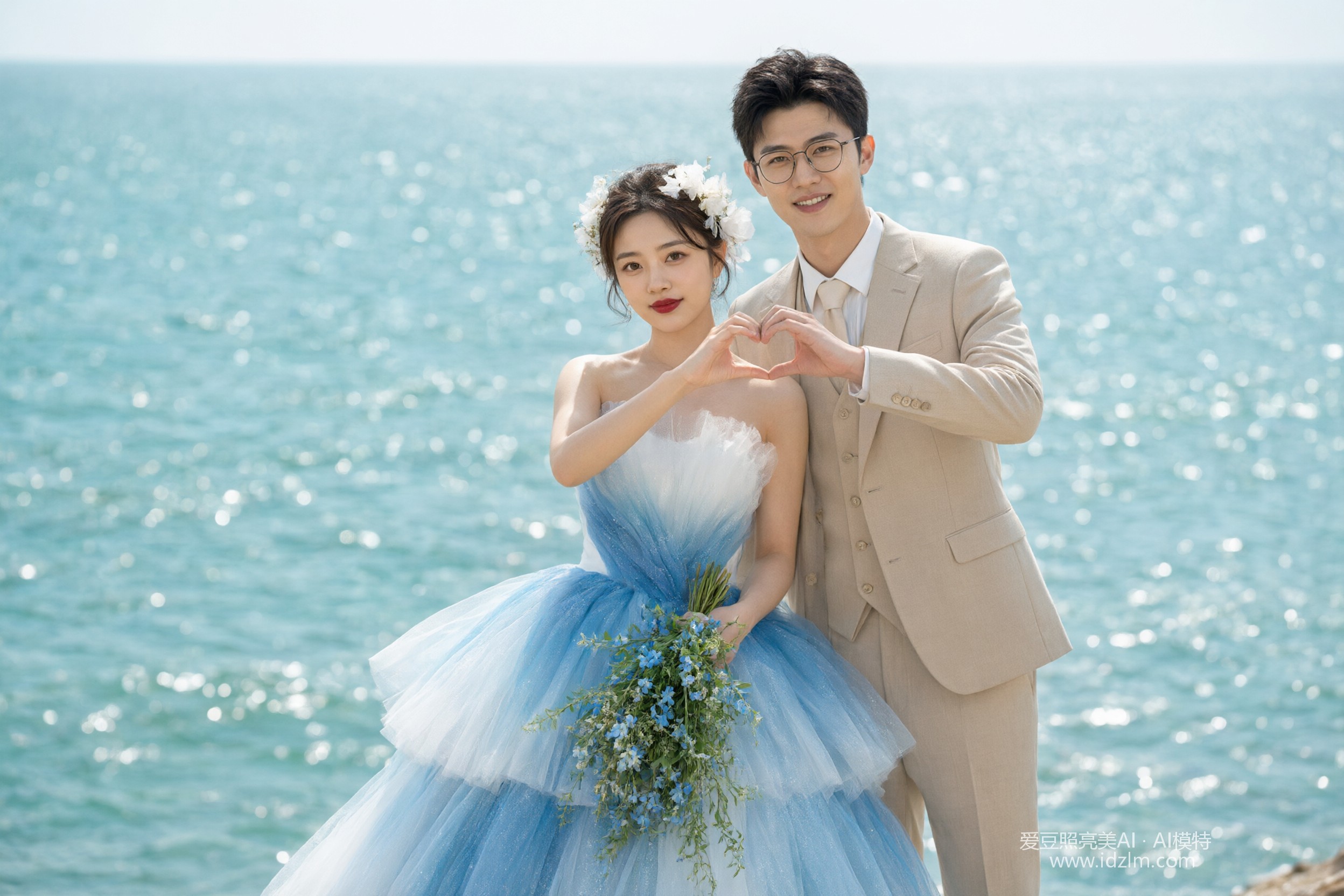 海边婚纱照
