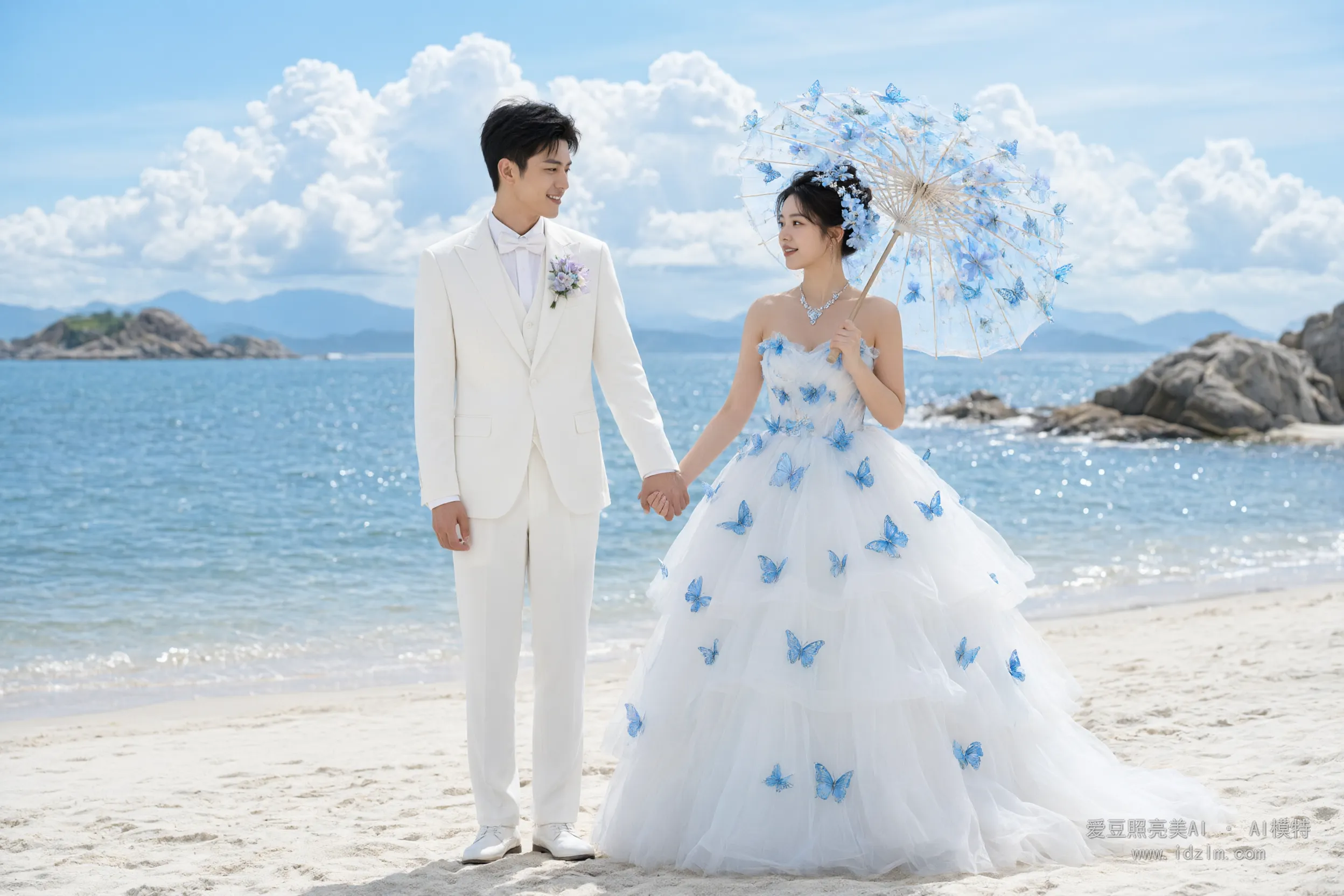 海边婚纱照