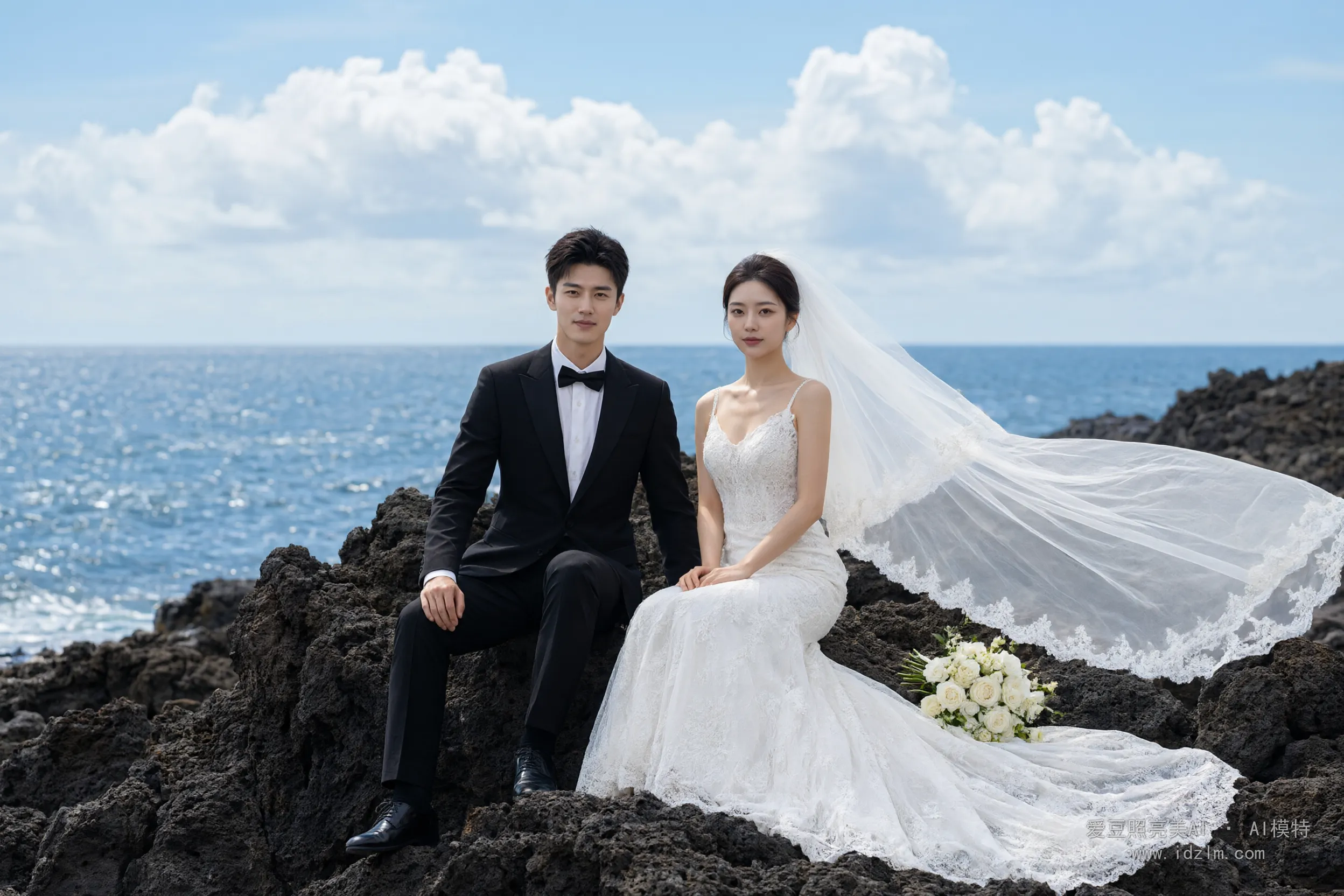 海边婚纱照